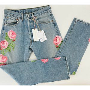 COPY - Rialto Jean Project LoveShackFancy Levi's 501 Hand Painted